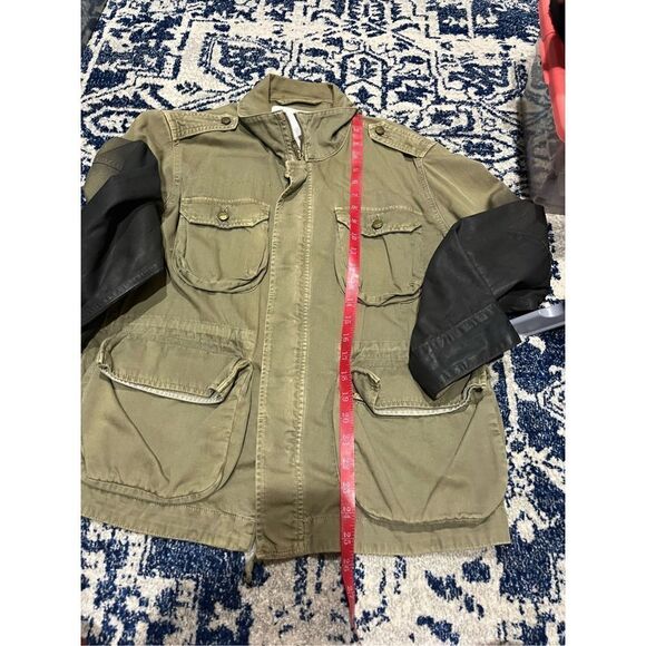 Current Elliott Lone Soldier Jacket with Ombre Coated Sleeves - Picture 4 of 11